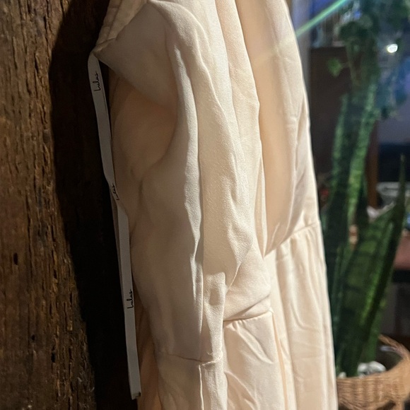 Lulu's Call For Me Faux Wrap Jumpsuit Wide Leg - Picture 5 of 5